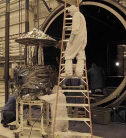 Pulling the IBEX Spacecraft Out of the Thermal-Vacuum Chamber
