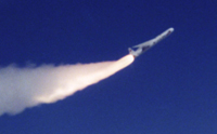 Artist conception of L1011 dropping Pegasus.
