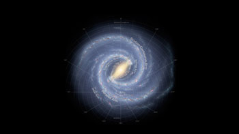 Face-on view of our Milky Way Galaxy